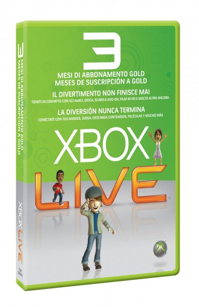 Tarjeta Xbox Live 3 Meses Xbox 360